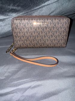 Michael Kors Brown Wristlet