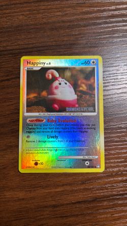 Pokemon Happiny LV.8 Diamond & Pearl Holo Card