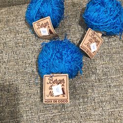Lot of 3 Skeins Berger du Nord   Noir De Coco