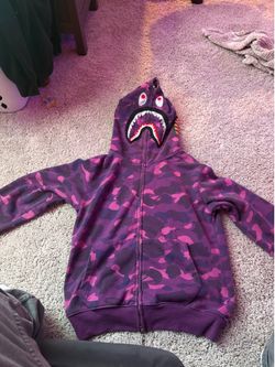 2 bape hoodies red & purple you could buy only one if you want