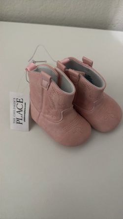 Pink baby boots