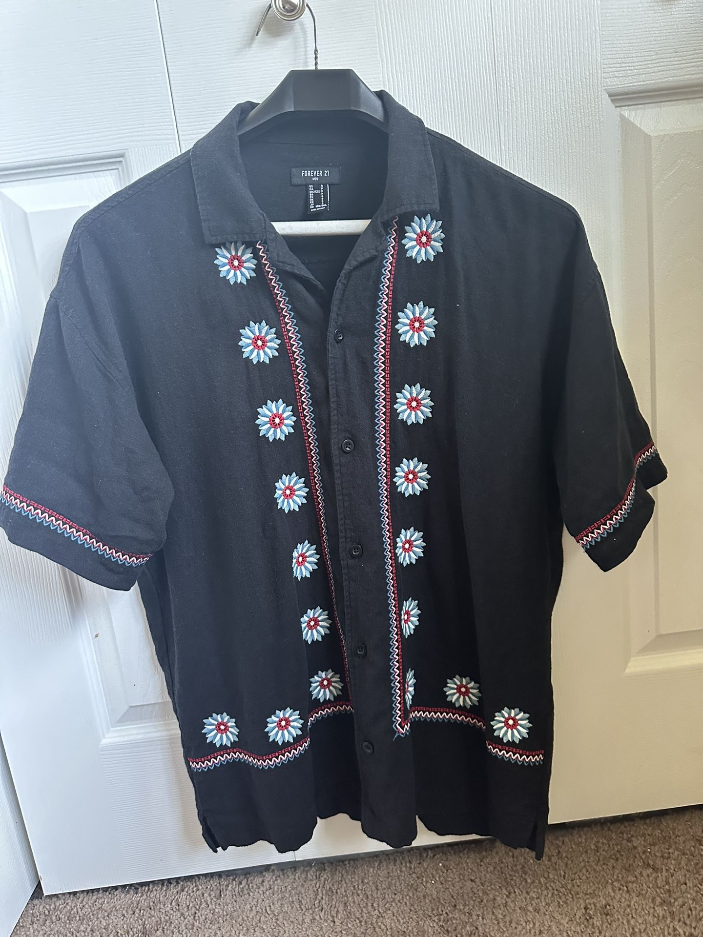 Embroidery Button Up