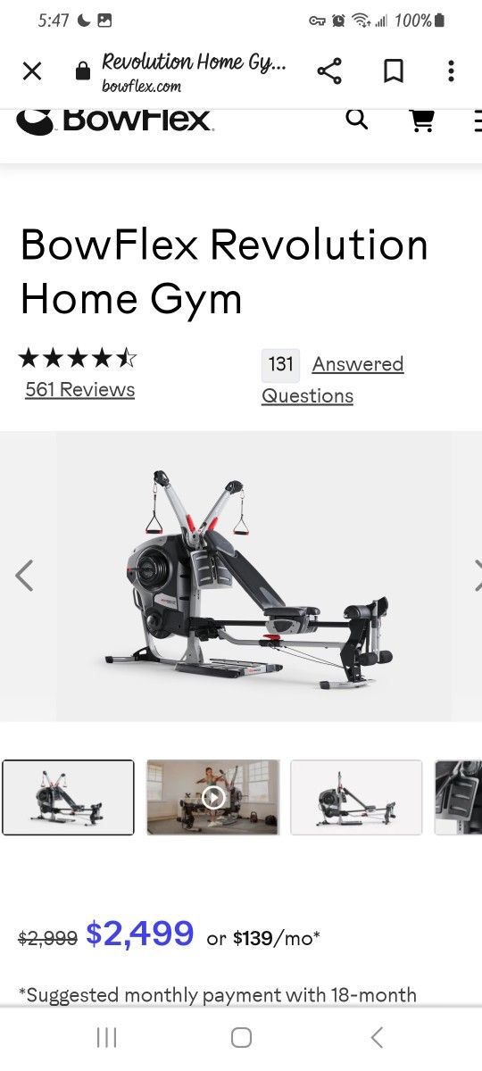 BowFlex Revolution Home Gym (Read Description)