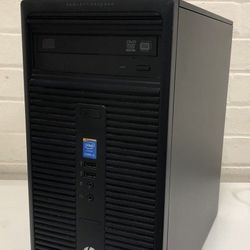 HP Mini Tower Gaming PC Intel Quad Core 8 GB RAM 500 GB SSD ATI Radeon DDR5 Graphics Windows 11 Professional 