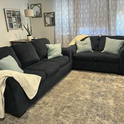Navy Sofa Set