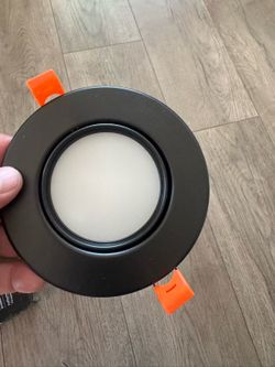 4 inch LED Recessed Light Black / Black Trim Downlight / 4” Canless LED Downlight / Dimmable Ceiling Light / Ultra Thin Recessed Lighting / 5CCT LED D