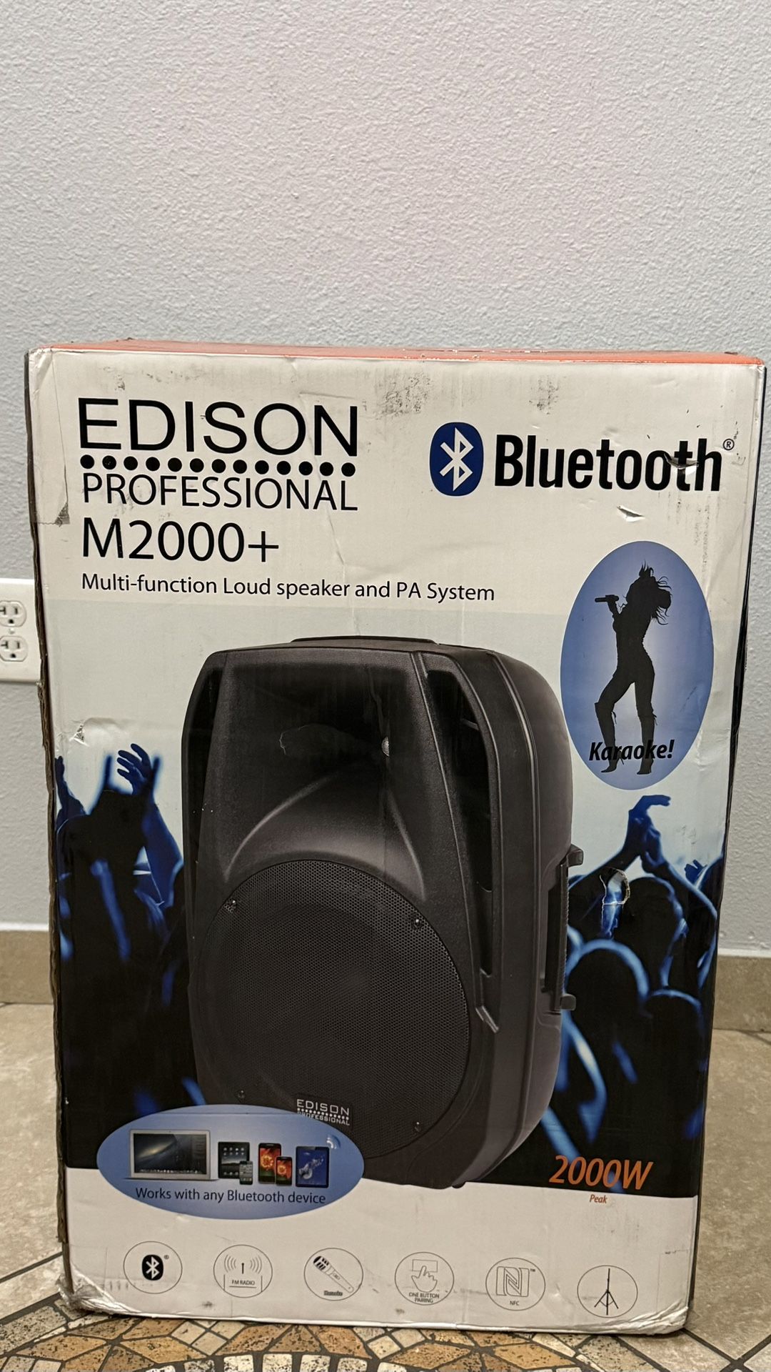 πΌπ¨π₯ Edison Professional M-2000 Plus 15" High Power PA Speaker