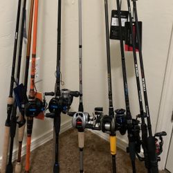 Fishing Baitcasters & Spinning Rods New!