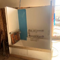Bathtub With Grab Bars And Seat ADA