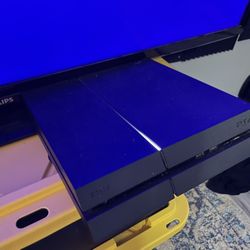 PS4 With Two Remotes And External Hard Drive