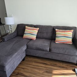 MOVING SALE MADISON MICROFIBER SOFA W/QUEEN GEL MEMORY FOAM SLEEPER