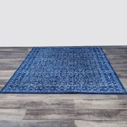 nuLOOM Waddell Vintage Dark Blue Area Rug