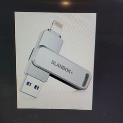 MFi Certified 128GB Flash Drive For iPhone/iPad/Android/PC High Speed USB