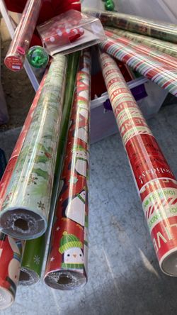 Christmas Wrapping Paper Rolls Lot