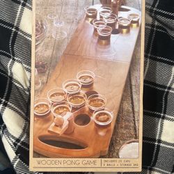 Wooden Pong Game 