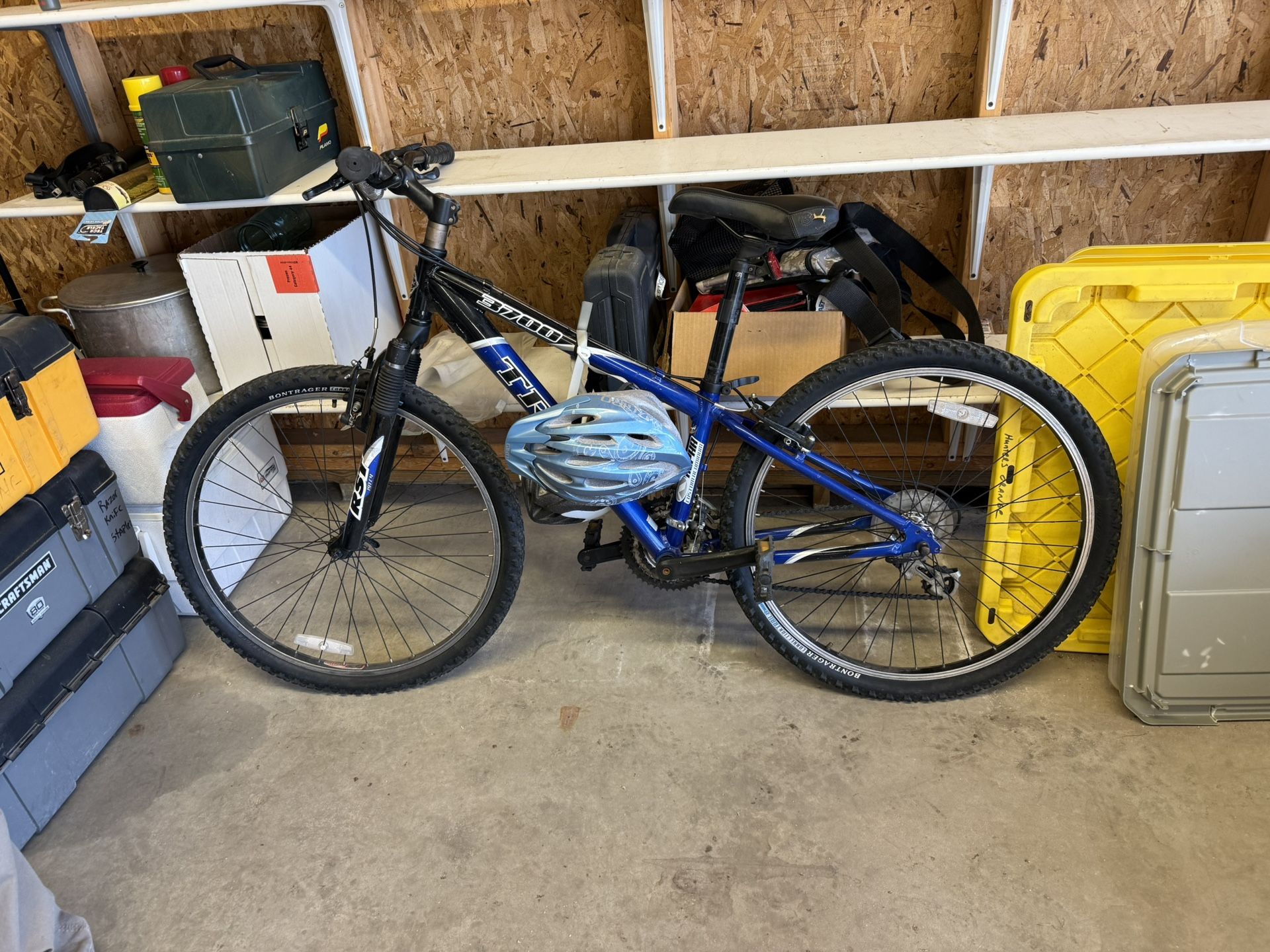 Trek 3700 Mountain Bike and Giro helmet