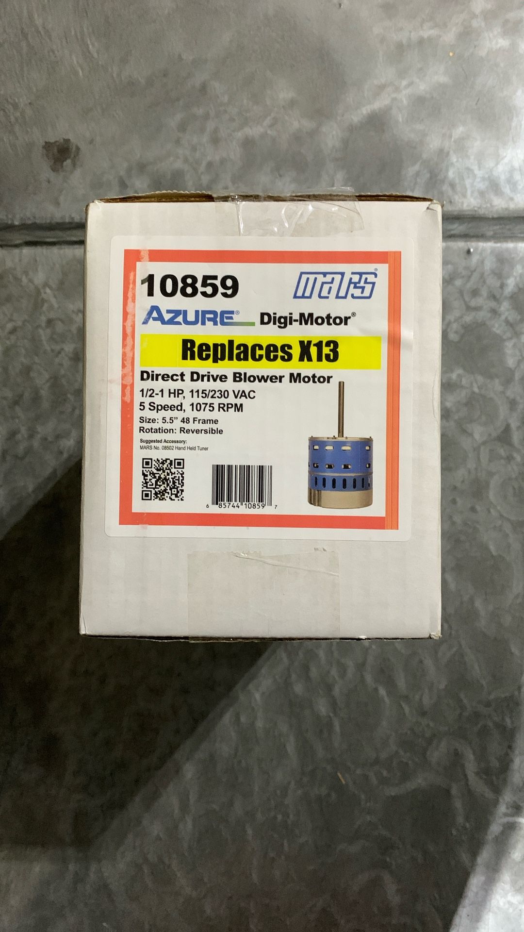 Mars Azure 10859 Direct Drive Blower Motor 