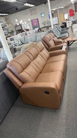 Reclining sofa set
