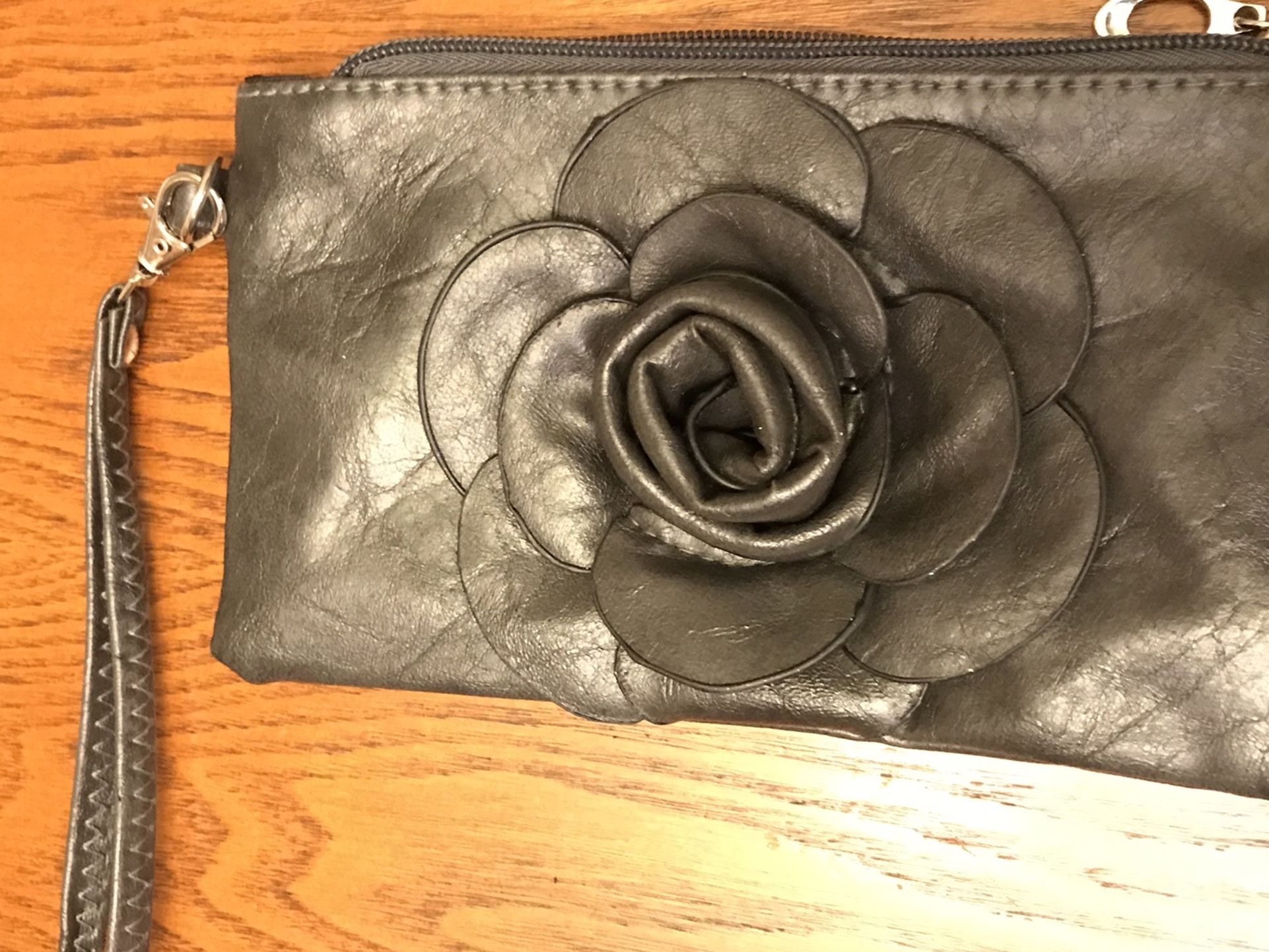 Gray Wristlet