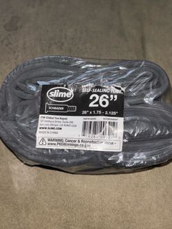 Unopened Brand New Self-Sealing Slime 26” x 1.75-2.125 Schrader Brand Bike Tire Inner Tube $5