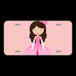 License Plate Novelty Car Front Doll Baby Girl Cartoon Cute