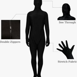 Invisible Halloween Costume Size M Unisex So Fits Like A Tall Medium
