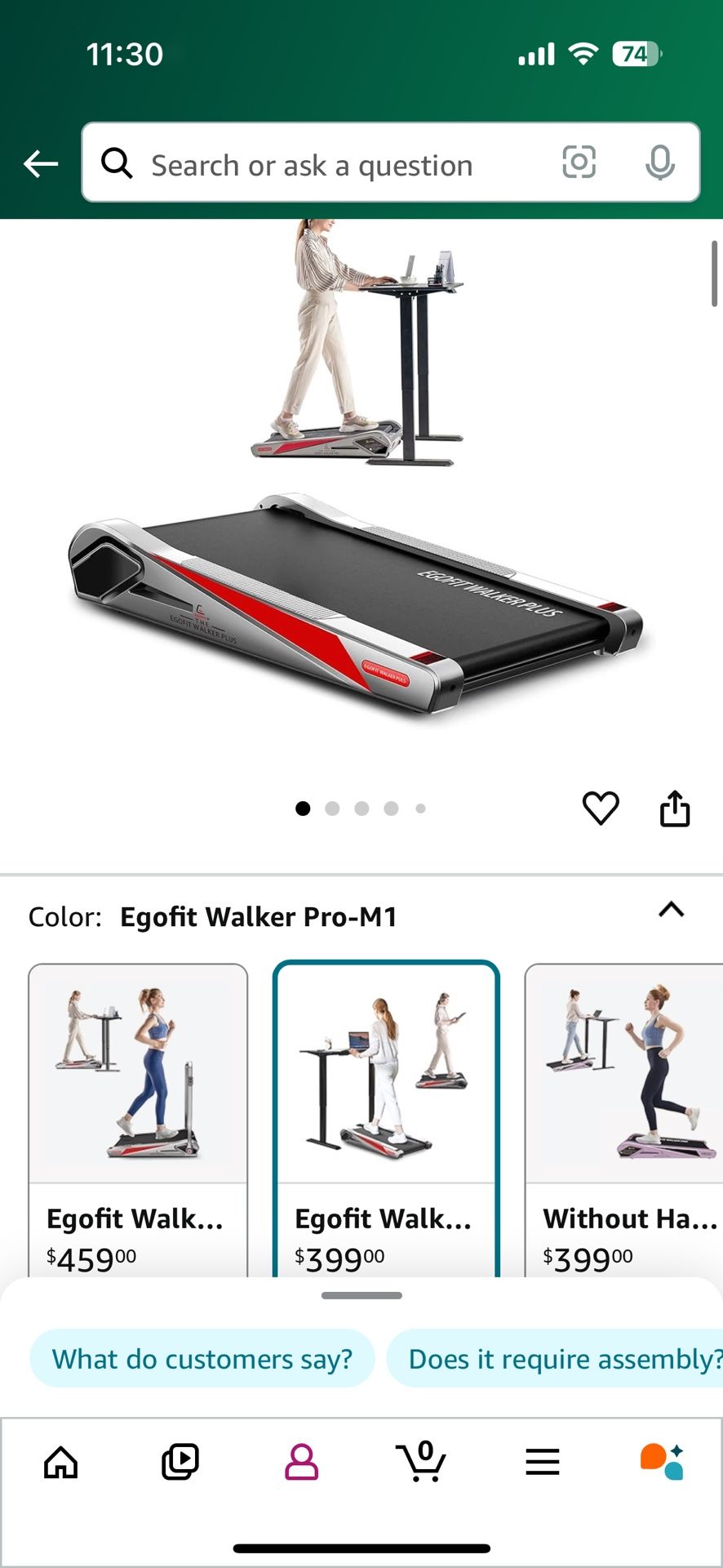 Egofit under Desk Treadmill With Incline