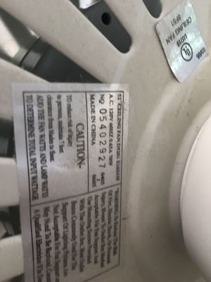 Ceiling Fan Harbor Breeze 52 D5201 E163438 For Sale In Jackson