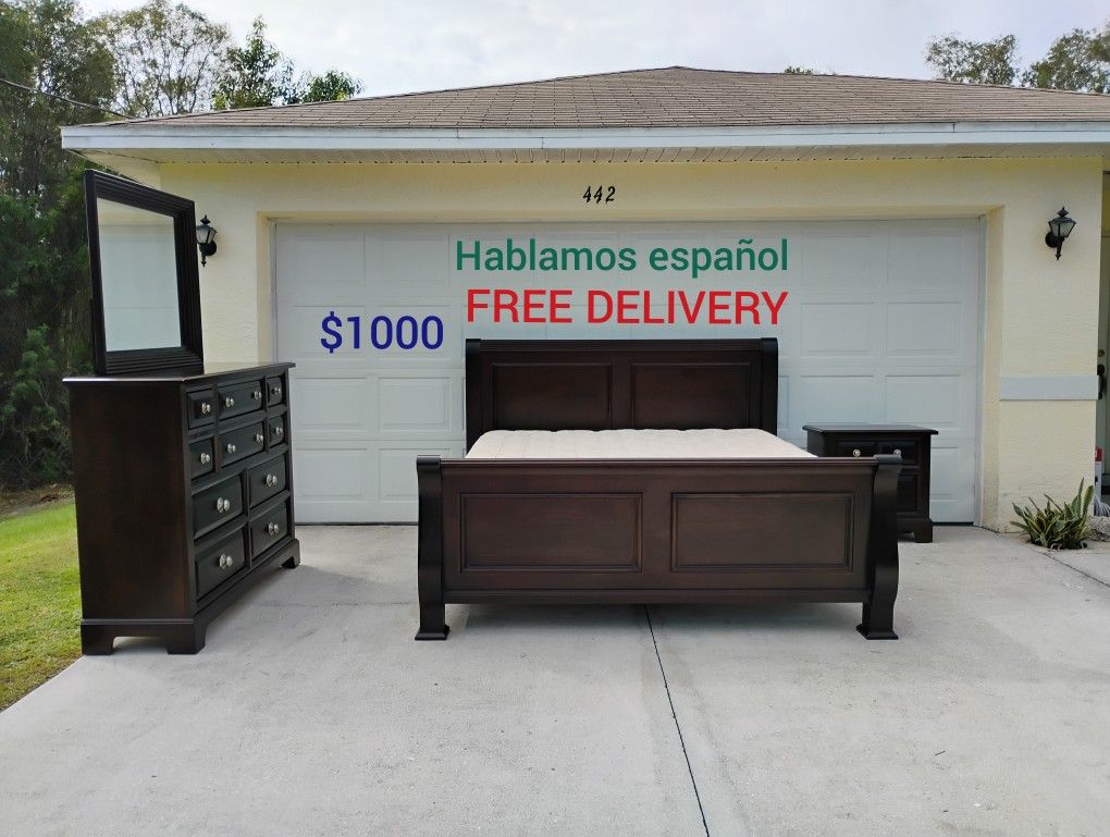 King Size Bedroom Set With Mattress π FREE DELIVERY π