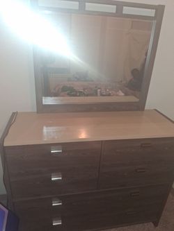 Double dresser with mirror