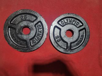 GOLD'S GYM 25LB PLATES TOTAL 50lbs 
2-25s
11525 S HALSTED DUNKIN DONUTS/7111.S WESTERN WALGREENS 
50$  CASH ONLY AS IS