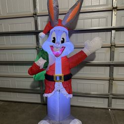 Christmas Inflatable Looney Tunes Bugs Bunny 6ft (New)