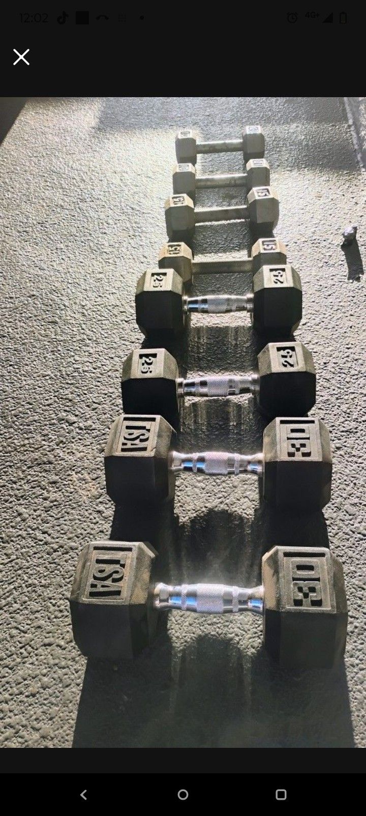 Dumbbells. 2 ...30.....2 25...2....15....2..10