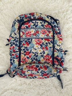 Verra Bradley Vintage Campus Tech Flower Backpack