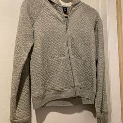 Quilted Full-Zip Sweatshirt