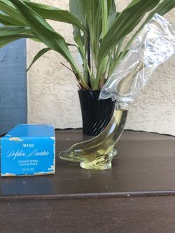 Vintage Avon dolphin miniature charisma cologne