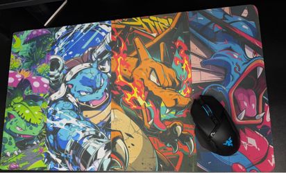 Custom Pokemon Desk Mat Mouse Pad