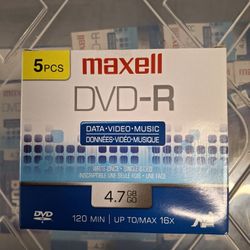 DVD MAXELL  Data , Video. Music  Storage