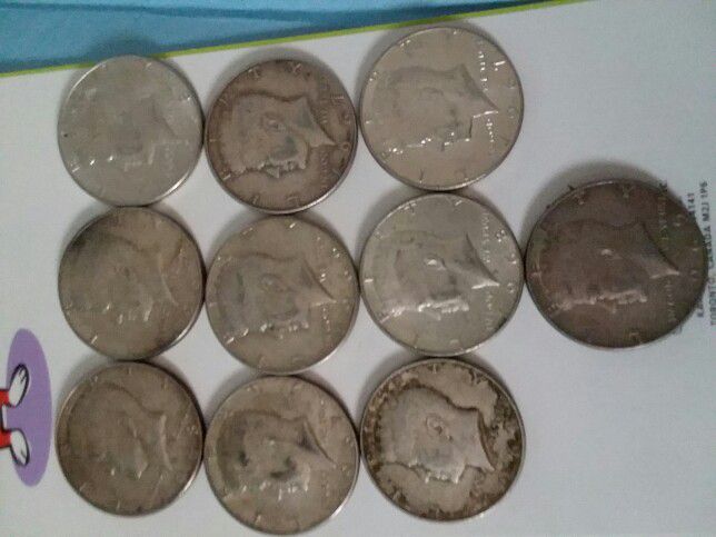 67 68 69 silver half dollars