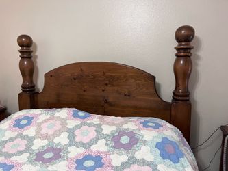 Vintage Paul bunion California king bed frame