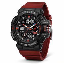 Invicta Activa Vord X Digital Watch (ACW8043-006) – 49mm Black & Red | 50M Water Resistant