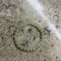 Light Green Beaded Bracelet 