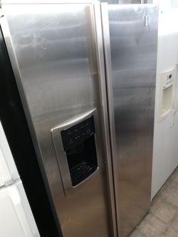 GE Profile stainless steel side by side refrigerator - Free delivery