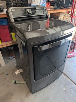 LG Graphite Steel Washer & Gas Dryer Set – Barely Used
