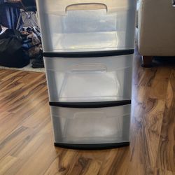 3-drawer Plastic Bin Organizer 