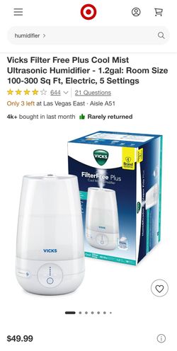 Vicks UVL Humidifier VUL565