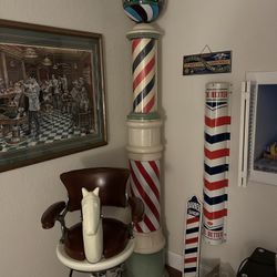 Sidewalk Barber Pole Theo Koch Globe Not Included
