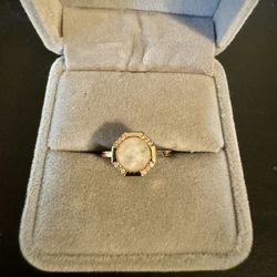 Moonstone And Gold Plated Ring