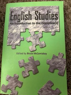 English Studies: An Introduction to the Discipline(s)