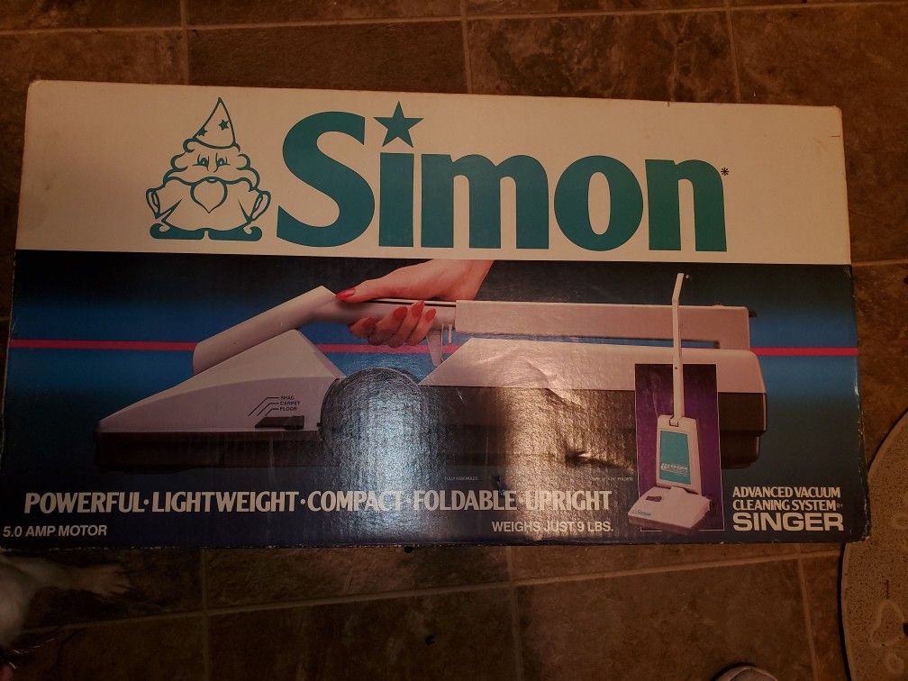 Brand New Sealed Box Singer Simon Vacuum